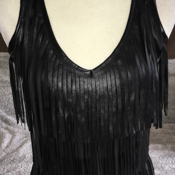 Cache black tassel shirt XS - Picture 2 of 3